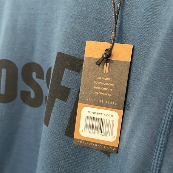 Nobull Men's CrossFit Crew Sweatshirt Blue Size Medium New With tags NWT - Picture 8 of 12